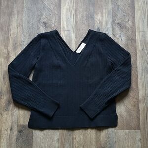 Abercrombie & Fitch Deep V Ribbed Sweater